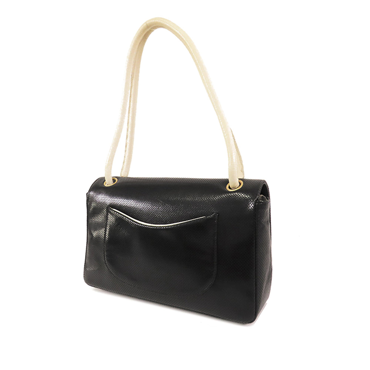 CHANEL CC Perforated Leather Flap Crossbody Bag