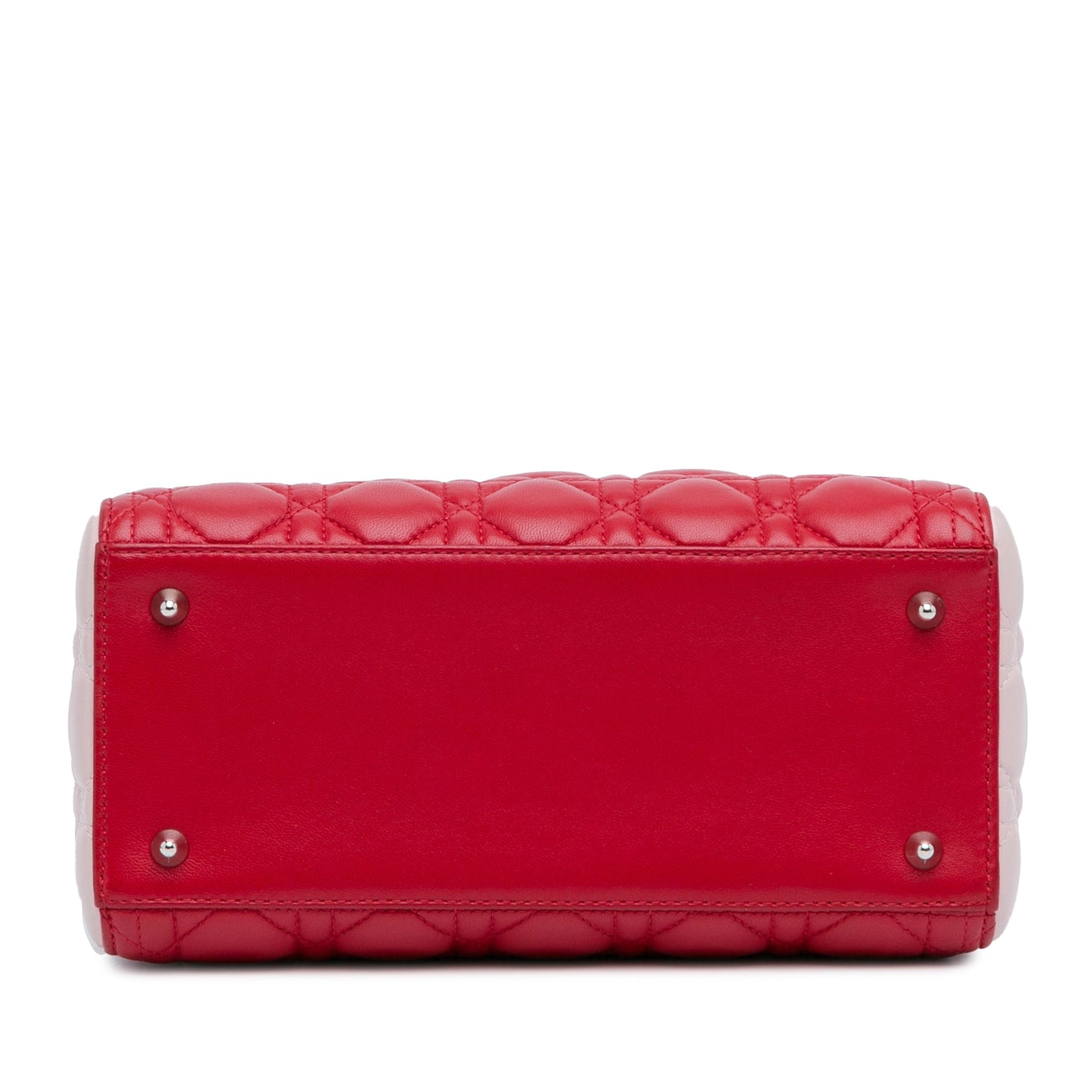Medium Tricolor Lambskin Cannage Lady Dior