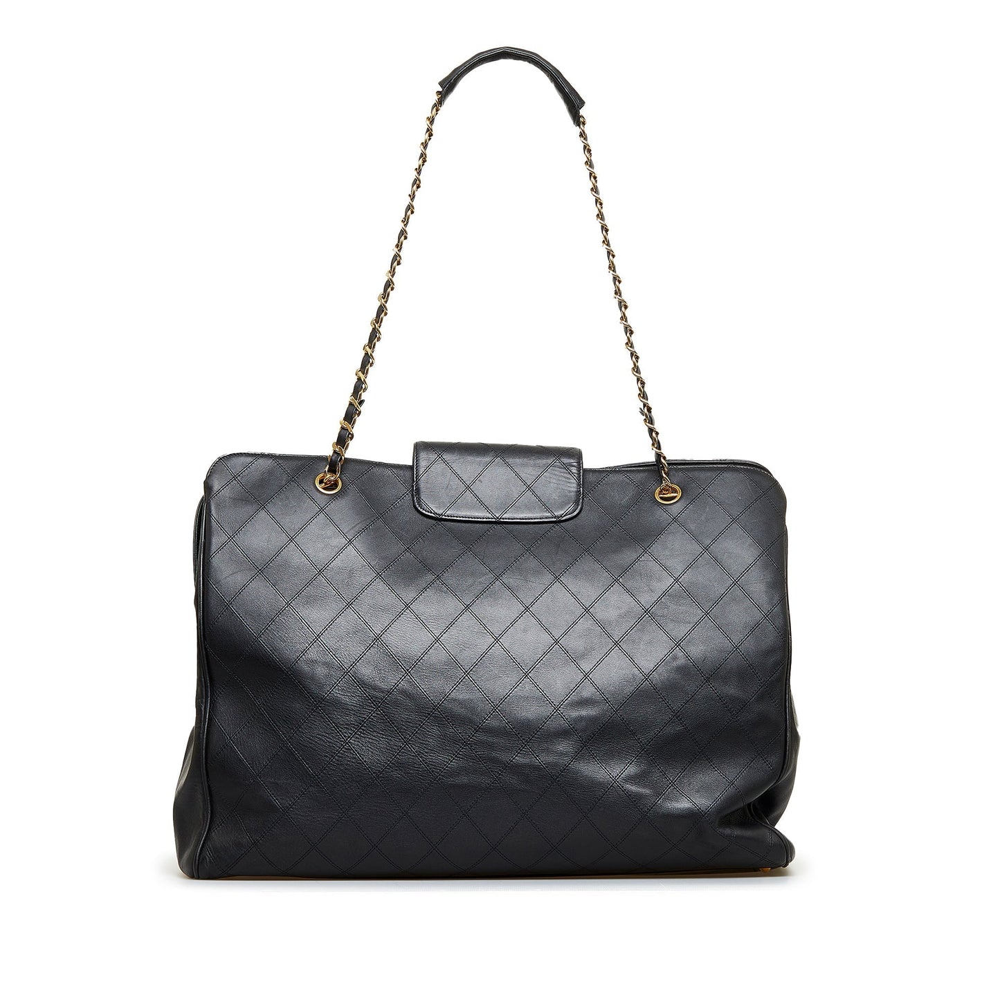 Chanel Supermodel Weekender Jumbo XL Black Lambskin Gold