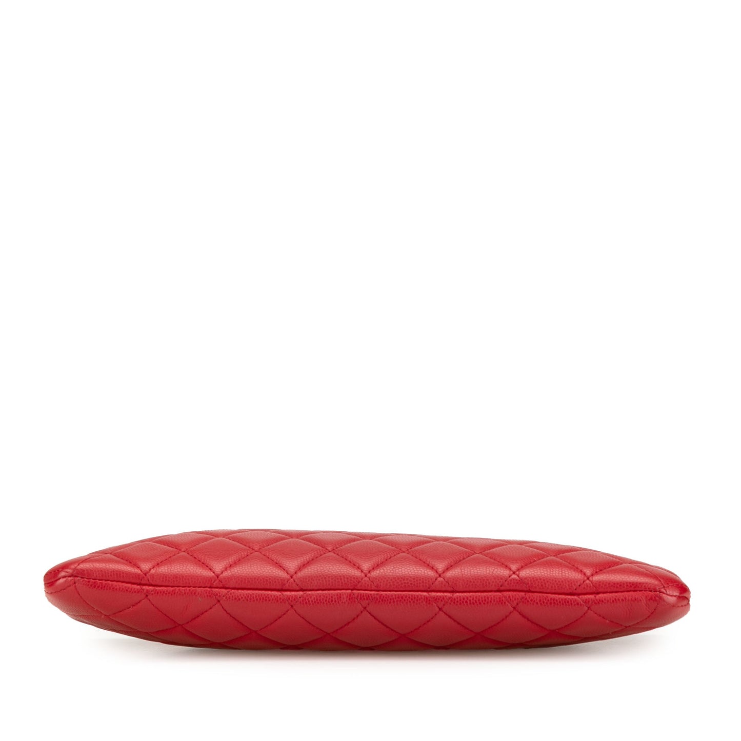 Red Chanel Medium Quilted Caviar Boy O Case Clutch