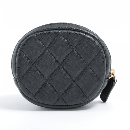 Chanel Caviar Coin Case Black