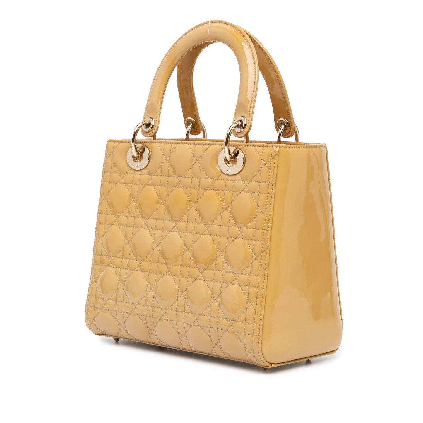 Medium Patent Cannage Lady Dior