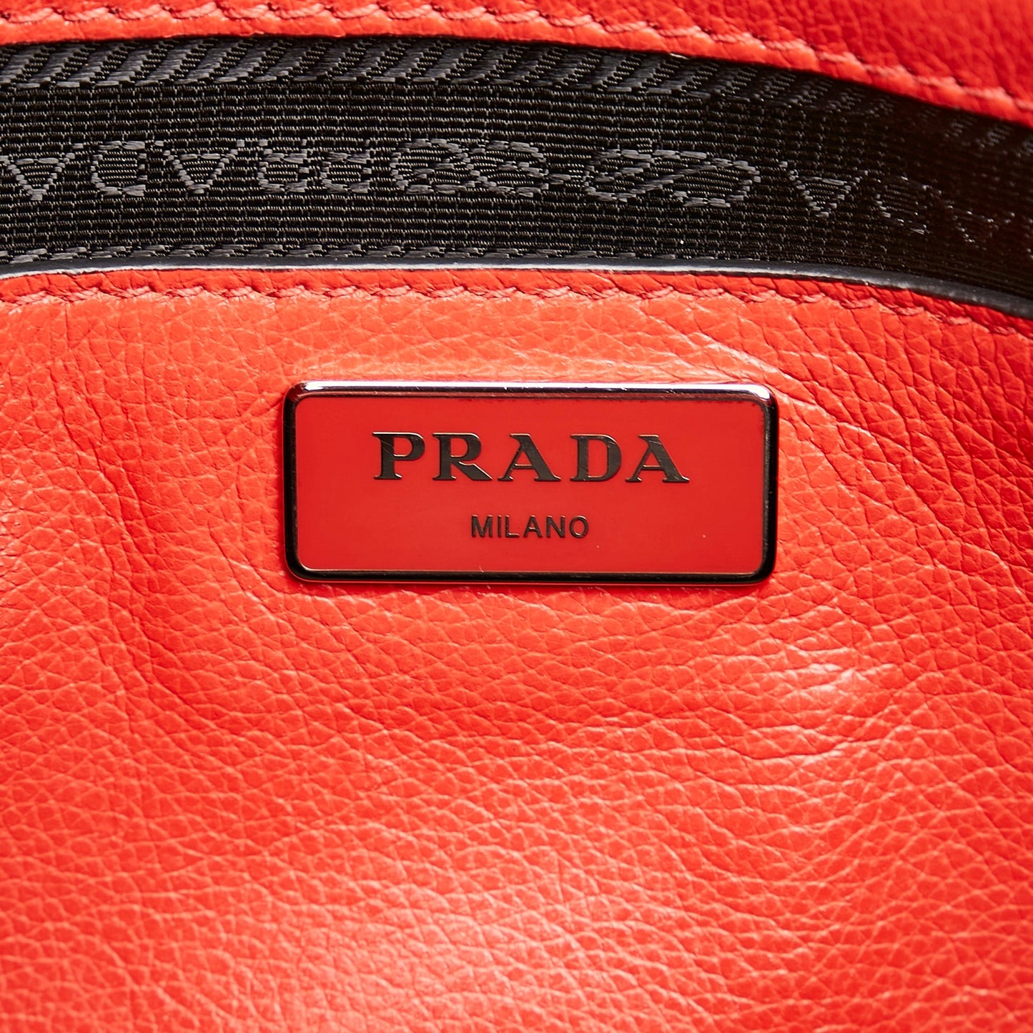 Prada Leather Twin Pocket Satchel