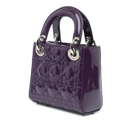 Mini Patent Cannage Lady Dior