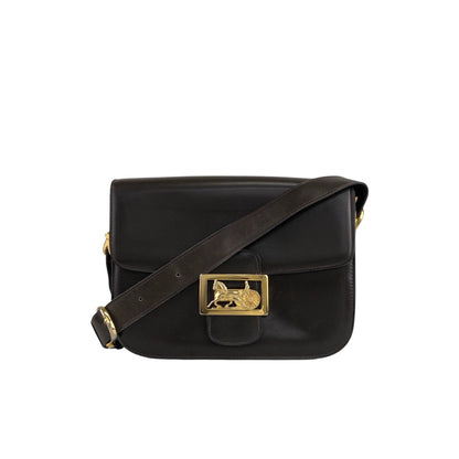 CELINE Horse Carriage Shoulder bag Brown Vintage 8ewcxg