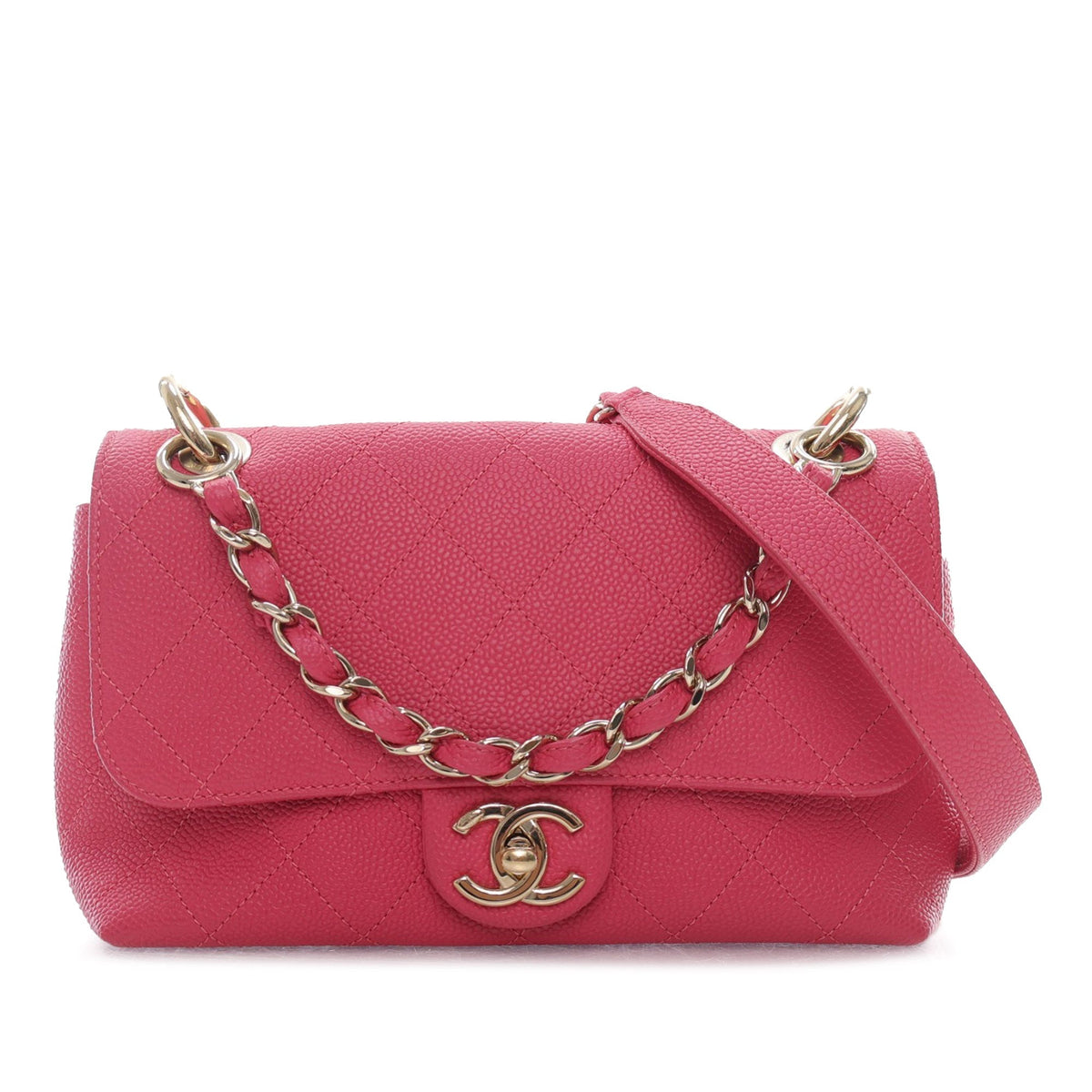 CHANEL Caviar City Walk Flap Crossbody Bag