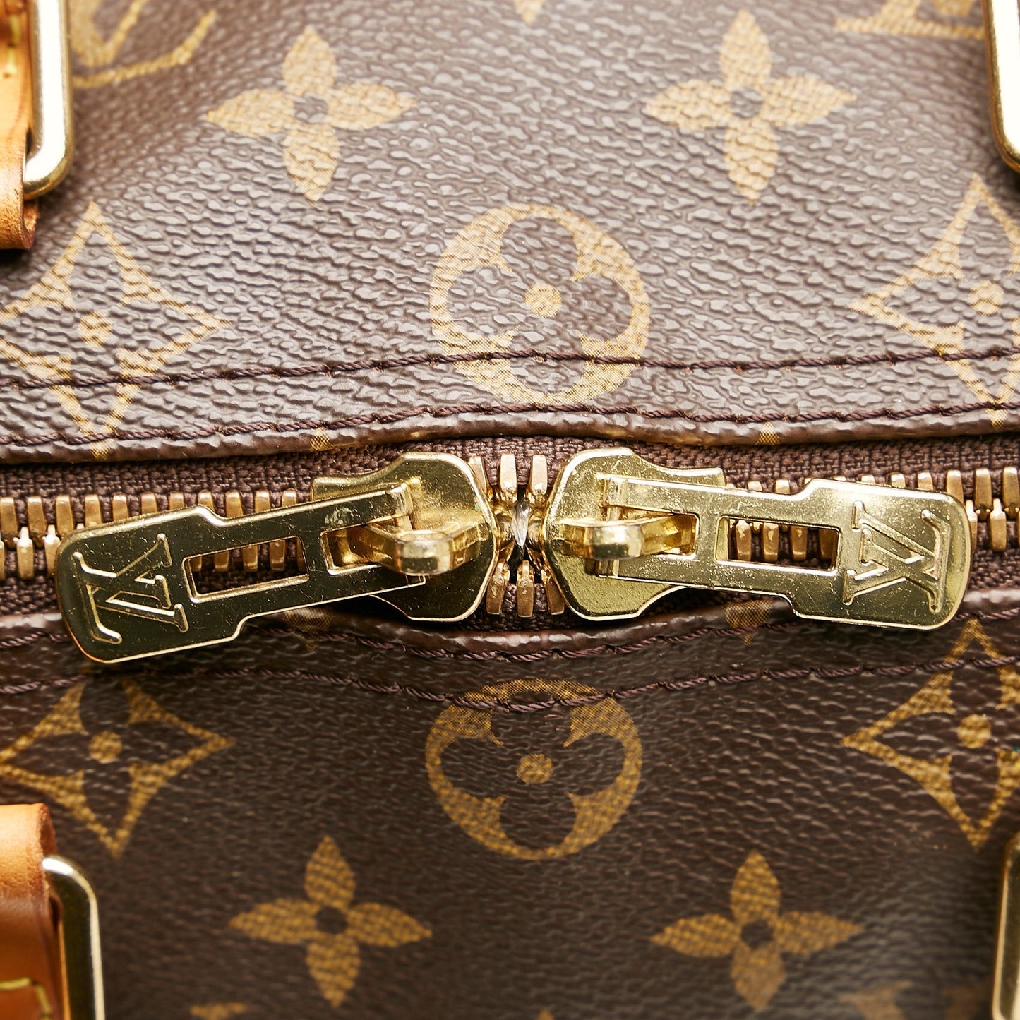 LOUIS VUITTON Monogram Keepall Bandouliere 45 Brown