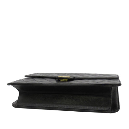 CHANEL CC Quilted Lambskin Single Flap Crossbody Bag