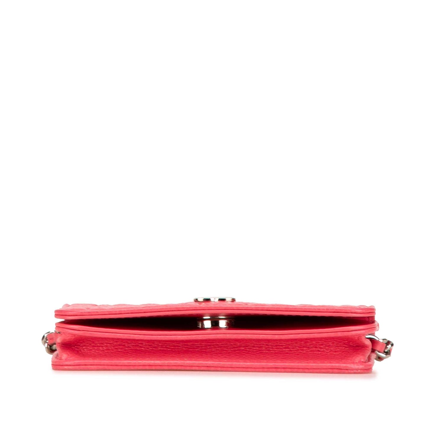 Pink Chanel Camellia Caviar CC Wallet On Chain Crossbody Bag