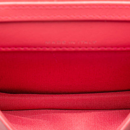 Pink Chanel Camellia Caviar CC Wallet On Chain Crossbody Bag
