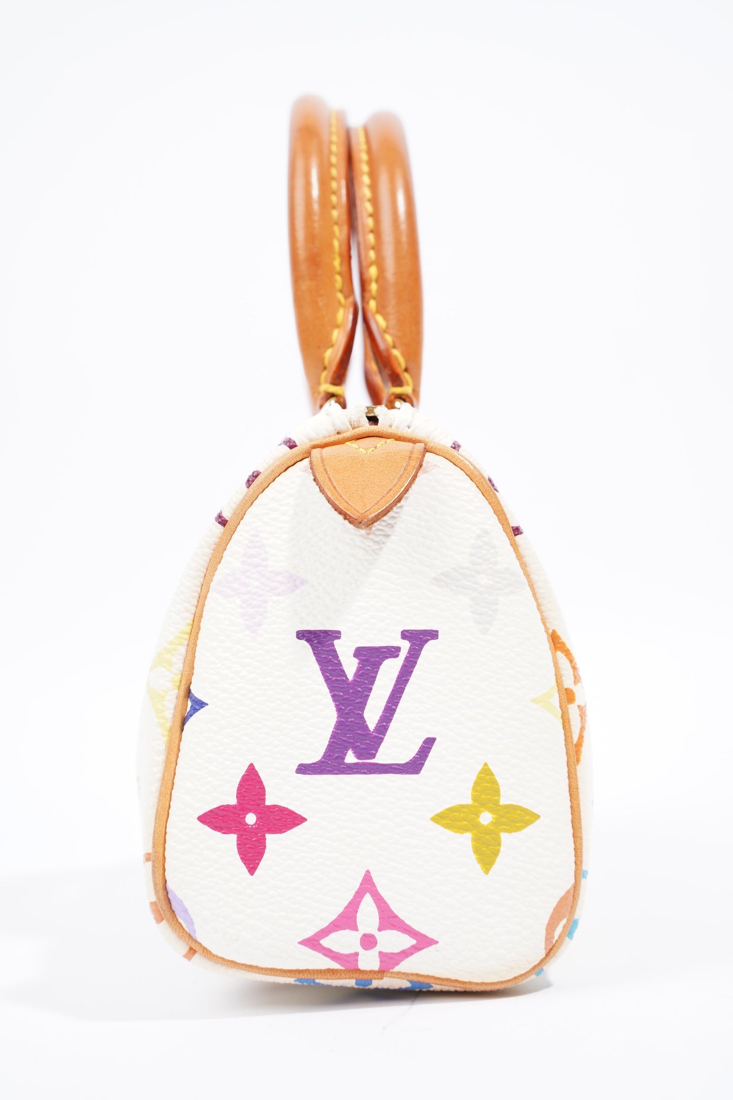Louis Vuitton Murakami Speedy Nano White Multicoloured Monogram Coated Canvas