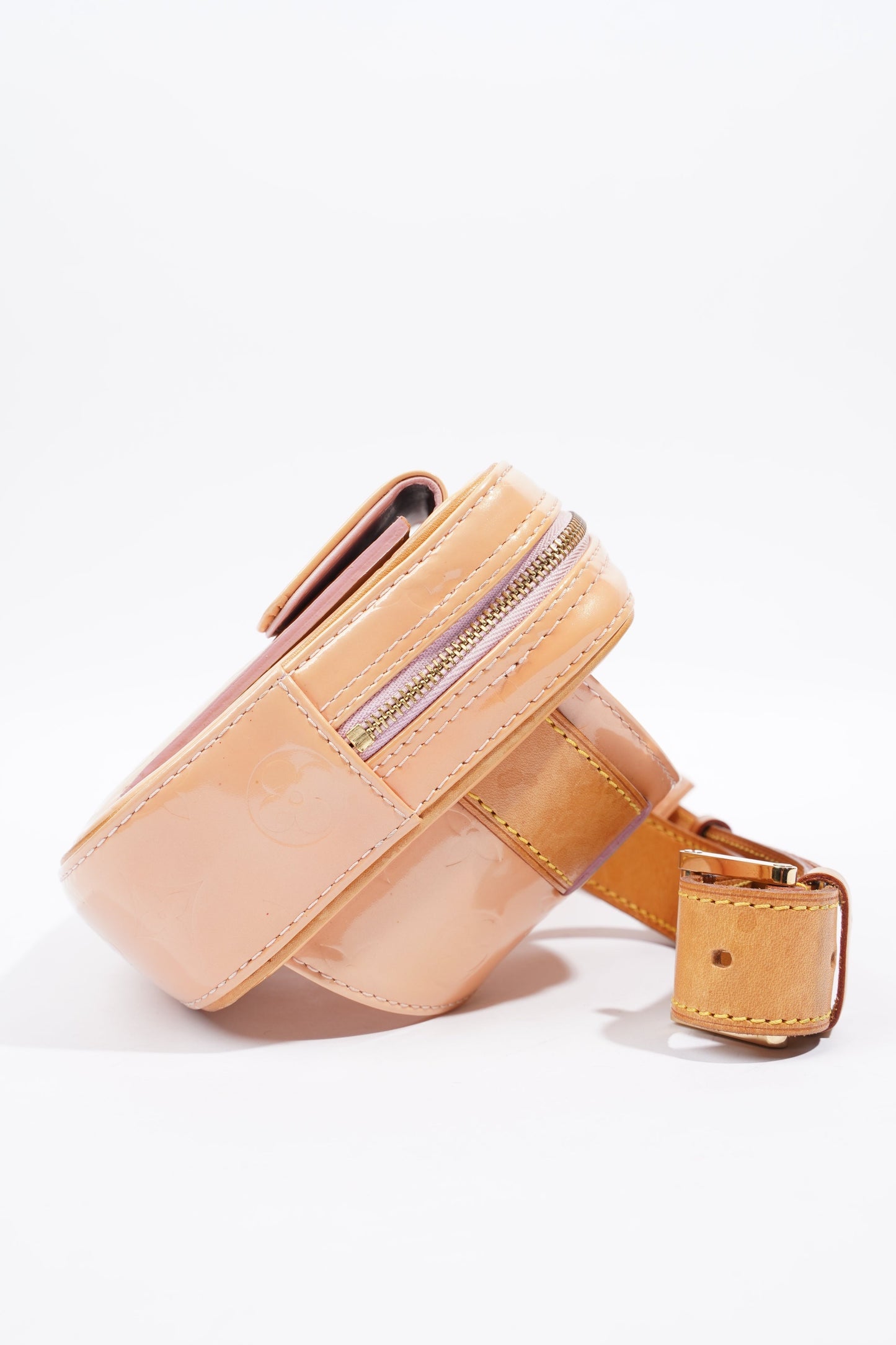 Louis Vuitton Vernis Fulton Peach Patent Leather