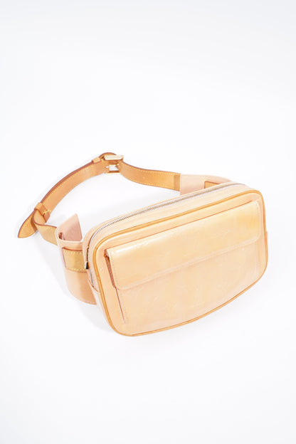 Louis Vuitton Vernis Fulton Peach Patent Leather