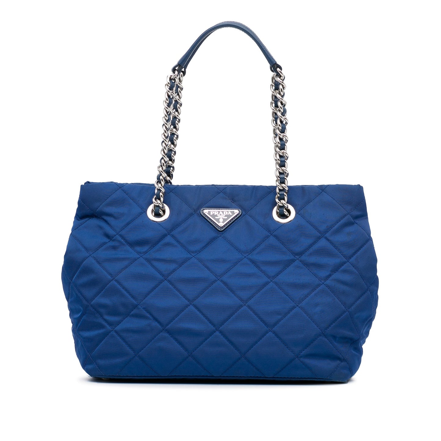 Prada Tessuto Impuntu Blue Nylon Canvas