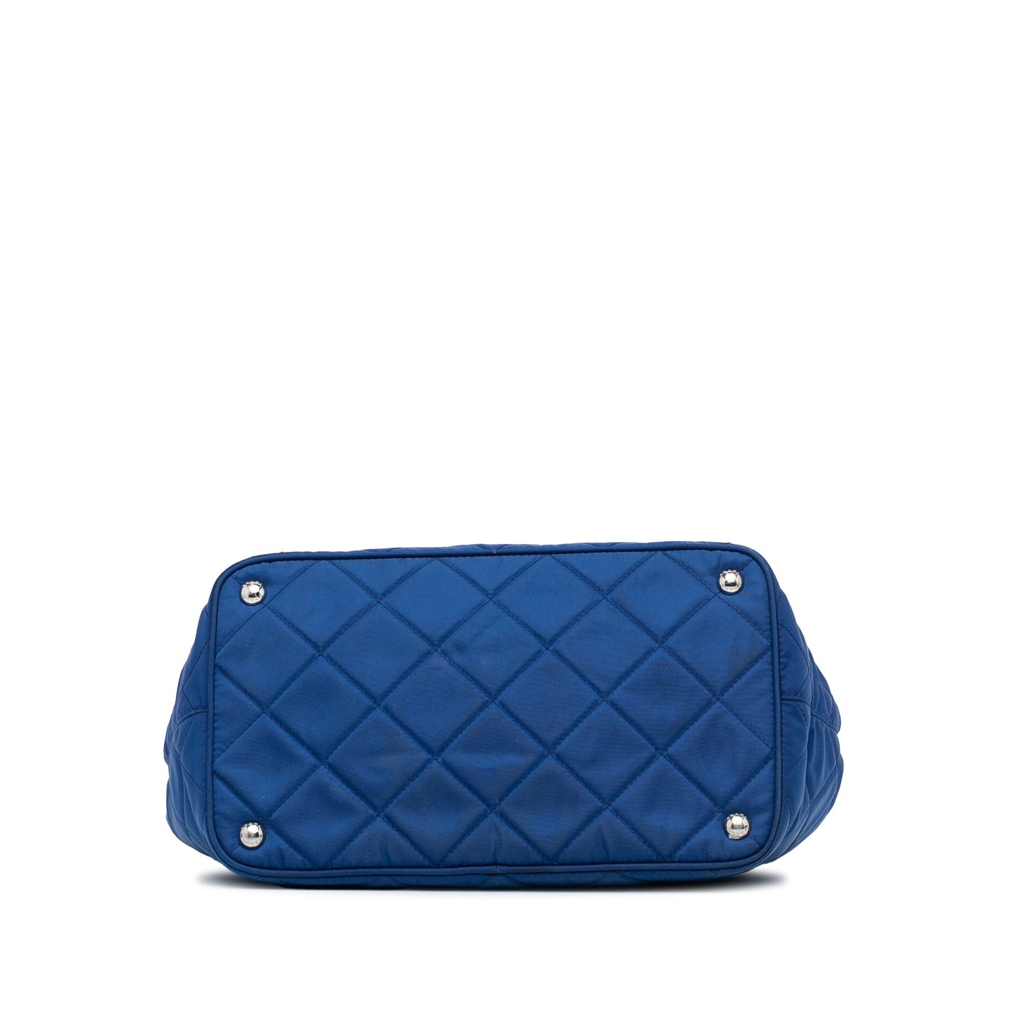 Prada Tessuto Impuntu Blue Nylon Canvas