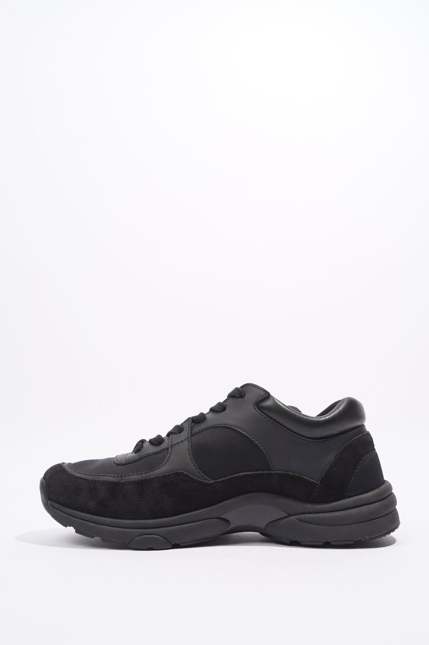Chanel CC Logo Black Suede EU 37 UK 4