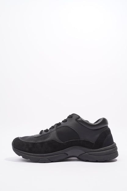 Chanel CC Logo Black Suede EU 37 UK 4