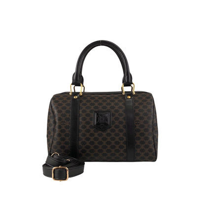 CELINE  Two-way Small  Boston bag Shoulder bag Black Vintage k7b5zs