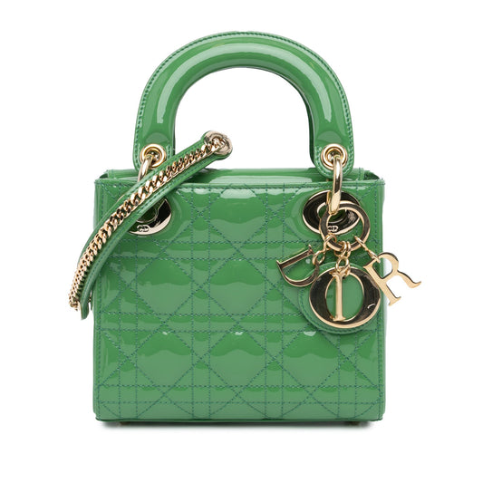 Mini Patent Cannage Lady Dior