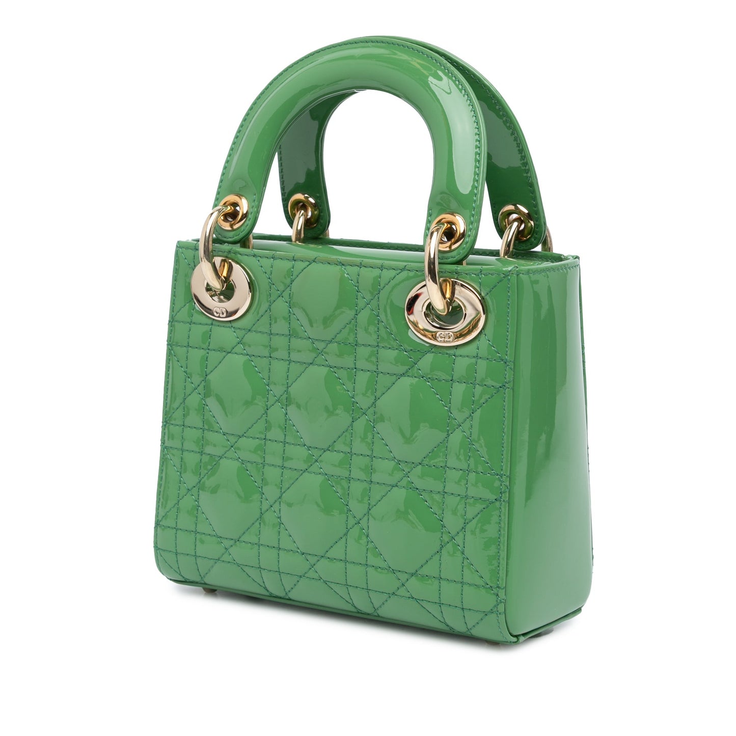 Mini Patent Cannage Lady Dior
