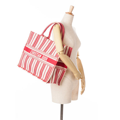 Large Striped Book Tote