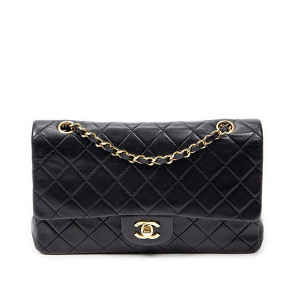 Chanel Medium Classic Lambskin Double Flap Shoulder Bag