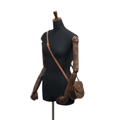 CELINE  Round Shoulder bag Brown Vintage nugdn8