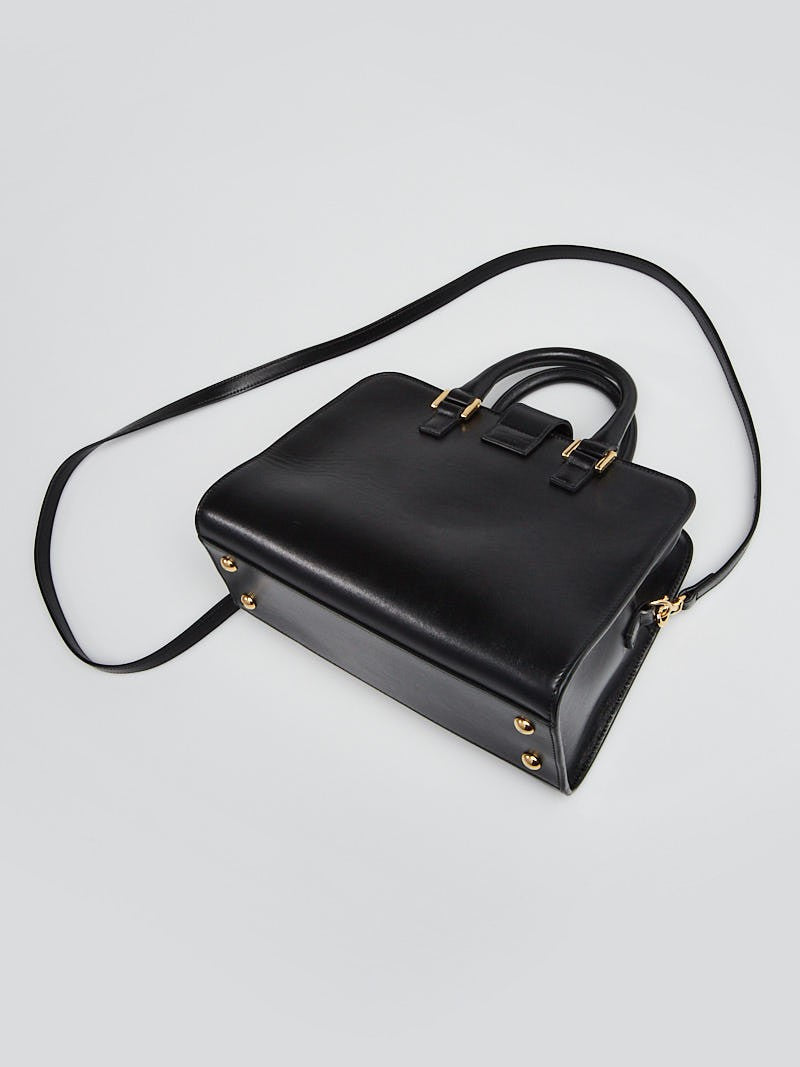 YVES Saint Laurent Leather Baby Monogram Cabas Bag