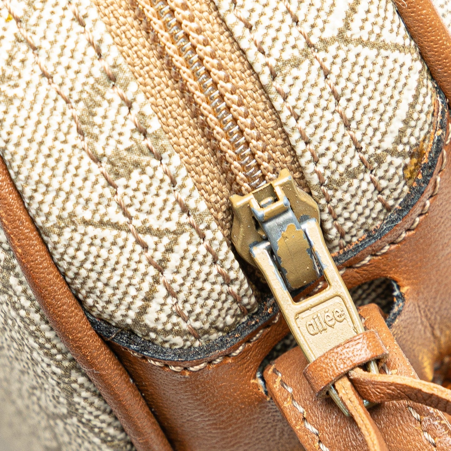 Honeycomb Coated Canvas Crossbody