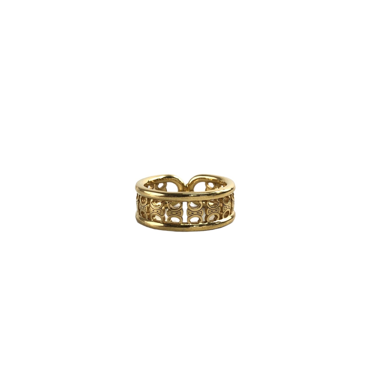 CELINE Triomphe   Ring Gold Vintage ympmjc