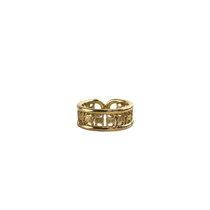 CELINE Triomphe   Ring Gold Vintage ympmjc