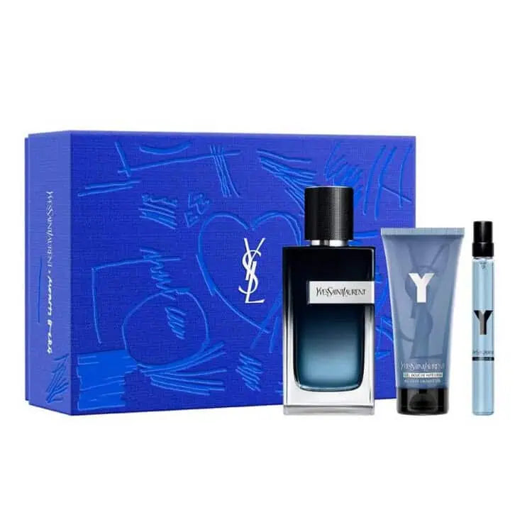 YSL Y LE PARFUM MEN 3S SET (100ML+EDP 10ML+S/G 50ML)