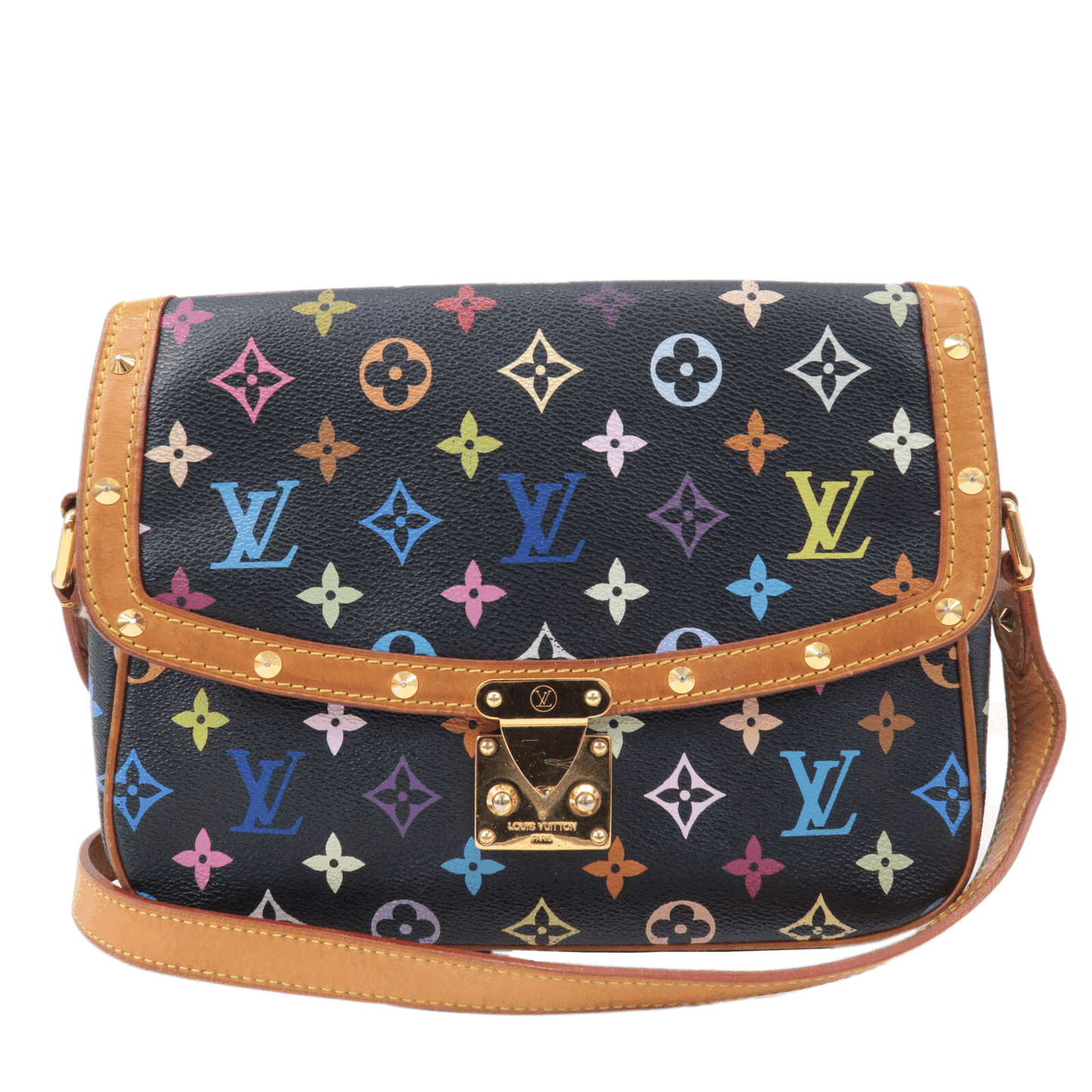Louis Vuitton Multi Color Sologne Shoulder Bag Noir M92639