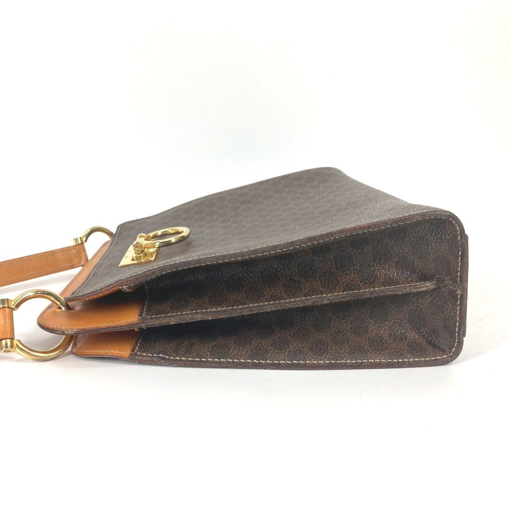 CELINE Handbag PVC / Leather Brown Bag Macadam Women Used