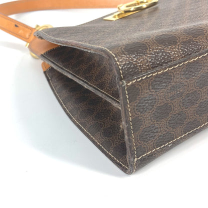 CELINE Handbag PVC / Leather Brown Bag Macadam Women Used