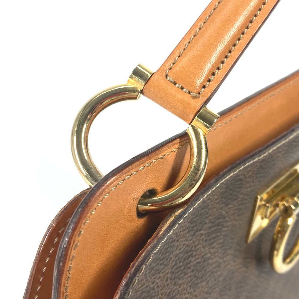 CELINE Handbag PVC / Leather Brown Bag Macadam Women Used