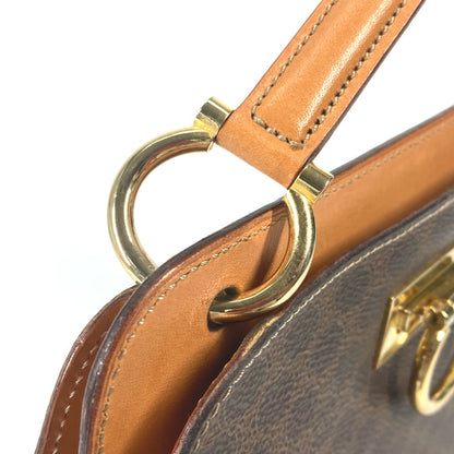 CELINE Handbag PVC / Leather Brown Bag Macadam Women Used