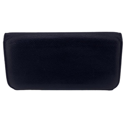 BALENCIAGA Long Wallet Purse 594289 leather black logo mens(Unisex)