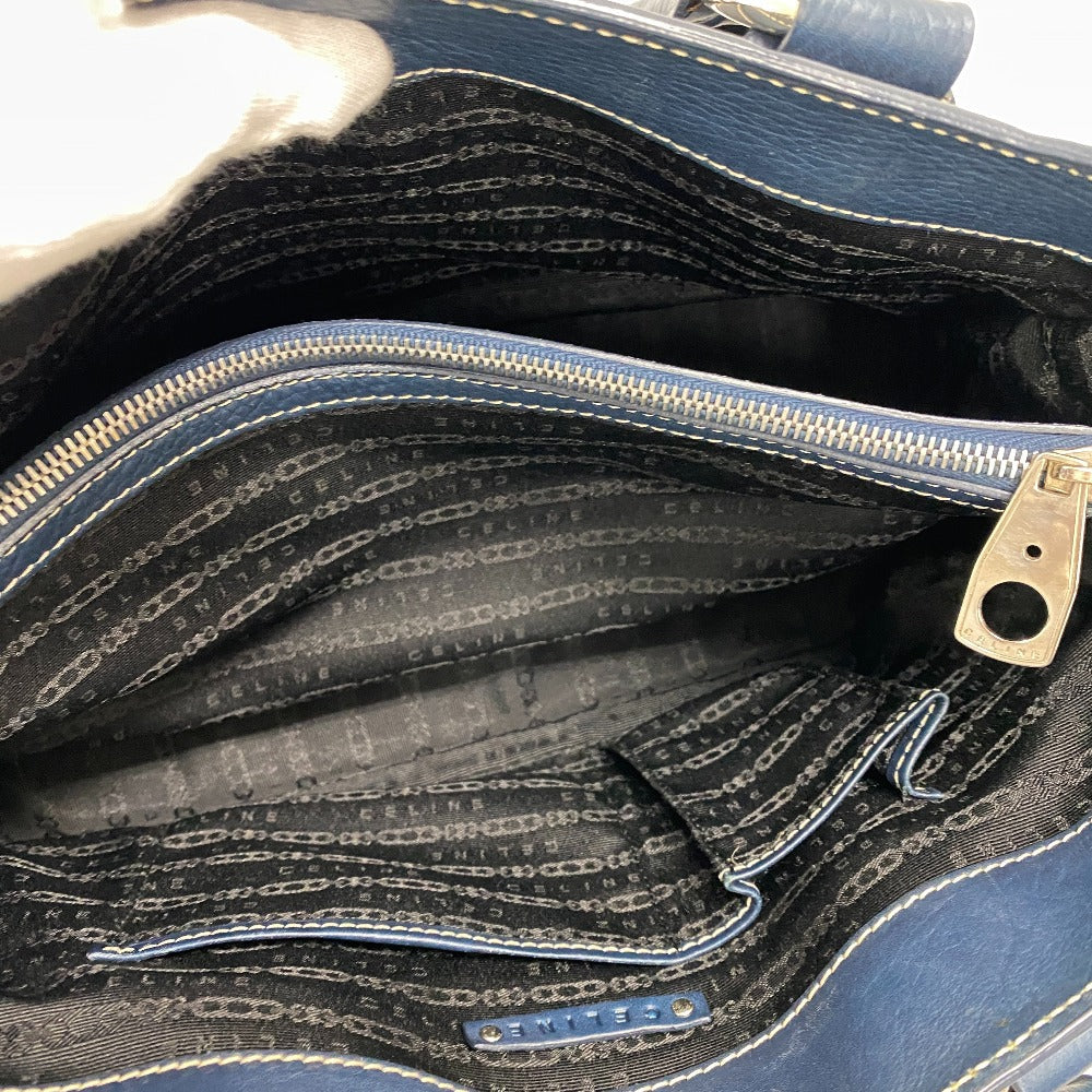 CELINE Handbag leather Navy Boogie bag Women Used