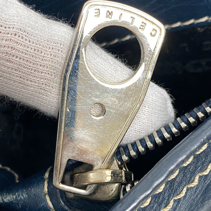 CELINE Handbag leather Navy Boogie bag Women Used