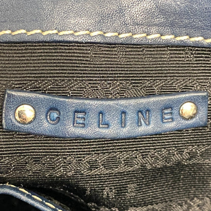 CELINE Handbag leather Navy Boogie bag Women Used