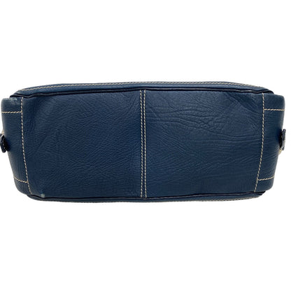 CELINE Handbag leather Navy Boogie bag Women Used