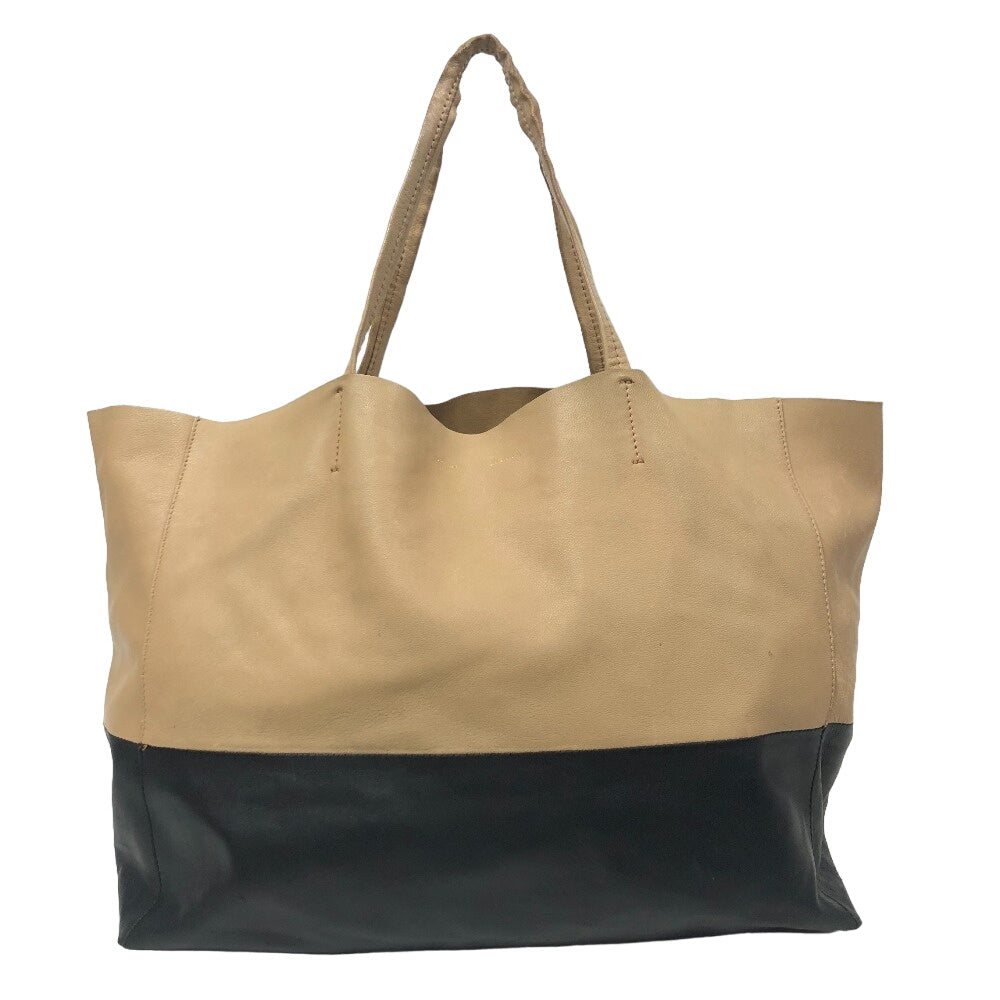 CELINE Tote Bag leather black By color Horizontalkava unisex(Unisex) Used