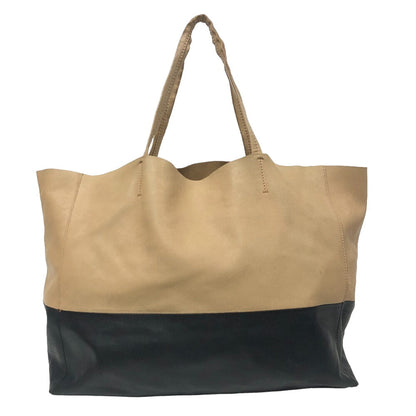 CELINE Tote Bag leather black By color Horizontalkava unisex(Unisex) Used