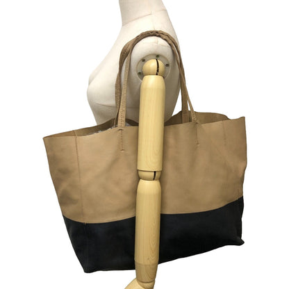 CELINE Tote Bag leather black By color Horizontalkava unisex(Unisex) Used