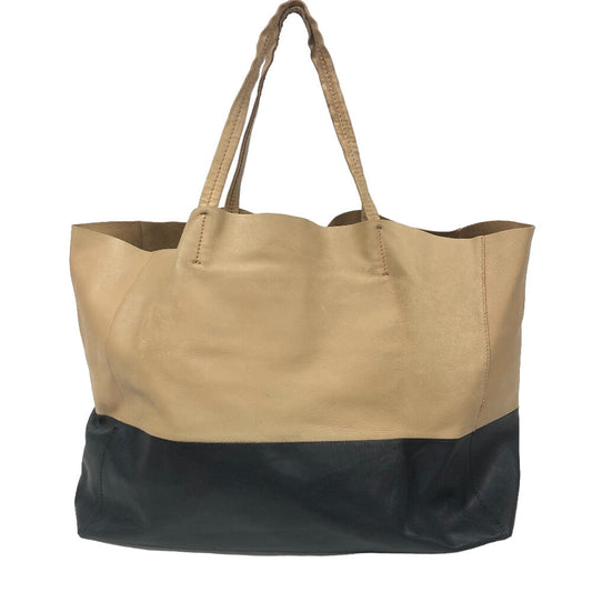 CELINE Tote Bag leather black By color Horizontalkava unisex(Unisex) Used