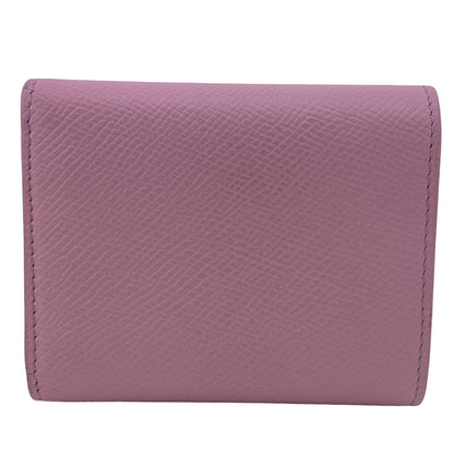 CELINE Tri-fold wallet leather pink Small trifold Women Used