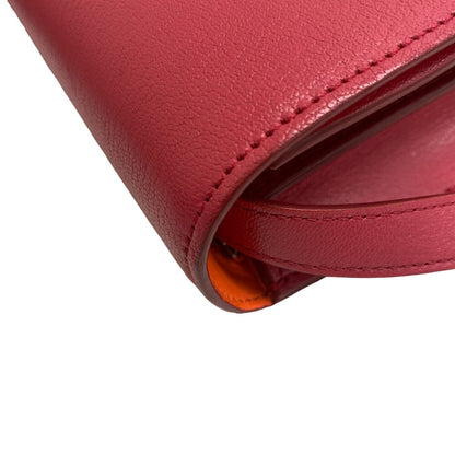 CELINE Shoulder Bag leather pink Classic box Women Used