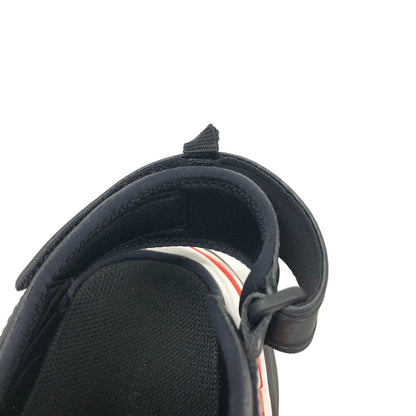BALENCIAGA Sandals 655954 Leather, Rubber black velcro strap truck mens 40