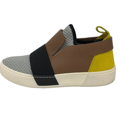 BALENCIAGA sneakers 433301 Leather, Fabric multicolor Women 37
